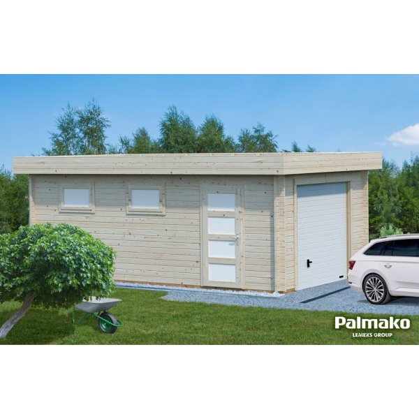 Garage Rasmus med takskjutport - 19,0 m² Garage Rasmus med takskjutport - 19,0 m²