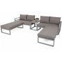 Modulsoffa Mediolan med bord - Silver/taupe