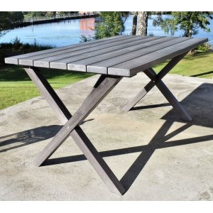 Läs mer om Scottsdale matbord 150 cm - Grålaserad - Trädgårdsbord, Utemöbler