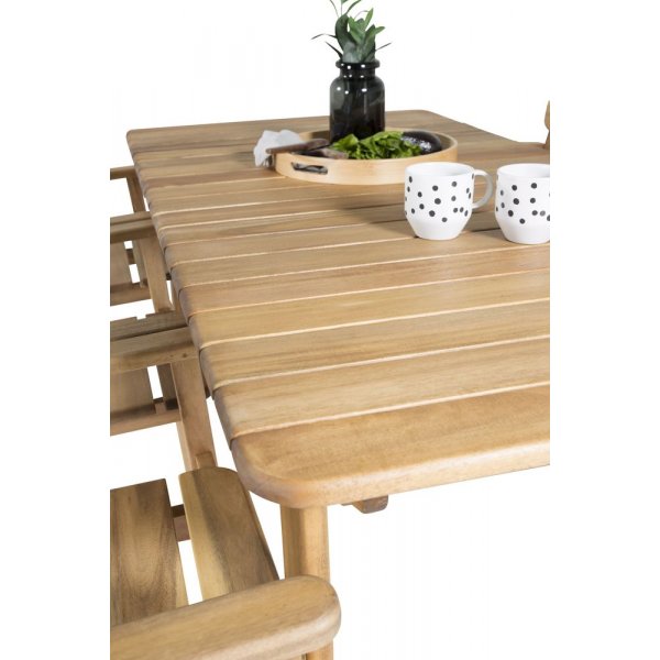 Malmby Matgrupp (180x90) - Natur - 6 Stolar Malmby Matgrupp (180x90) - Natur - 6 Stolar