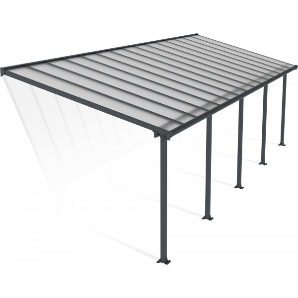 Canopia Olympia Altantak i Aluminium 3 x 9 - Mörkgrå/klarglas Canopia Olympia Altantak i Aluminium 3 x 9 - Mörkgrå/klarglas