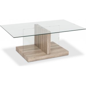 Diamant soffbord 109,5 x 64,5 cm - Glas / Fan�r