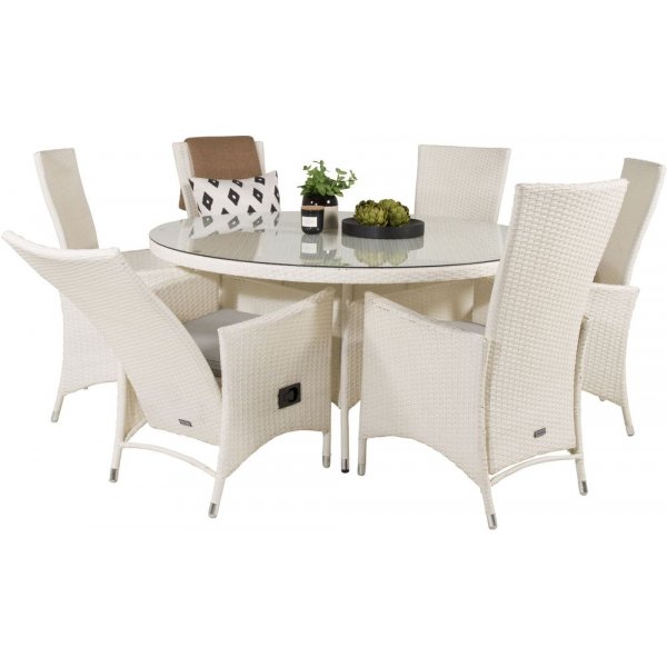 Frubol Matgrupp (ø150) - Vit - 6 Stolar Frubol Matgrupp (ø150) - Vit - 6 Stolar