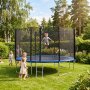 Stor studsmatta 425 cm med s�kerhetsn�t - UV-best�ndig