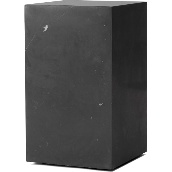 Sidobord 50 cm h�g - Svart marmor(laminat)