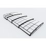 Pooldach aus schwarzem Polycarbonat, 881 x 426 x 92 cm