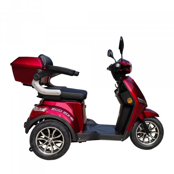 Promenadscooter Eco Zone - Röd 800W + Reflexsele Promenadscooter Eco Zone - Röd 800W + Reflexsele