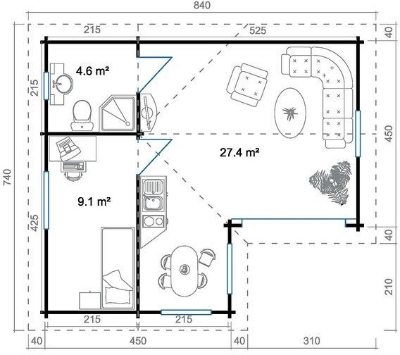 Fritidshus Esther A - 50 m² Fritidshus Esther A - 50 m²