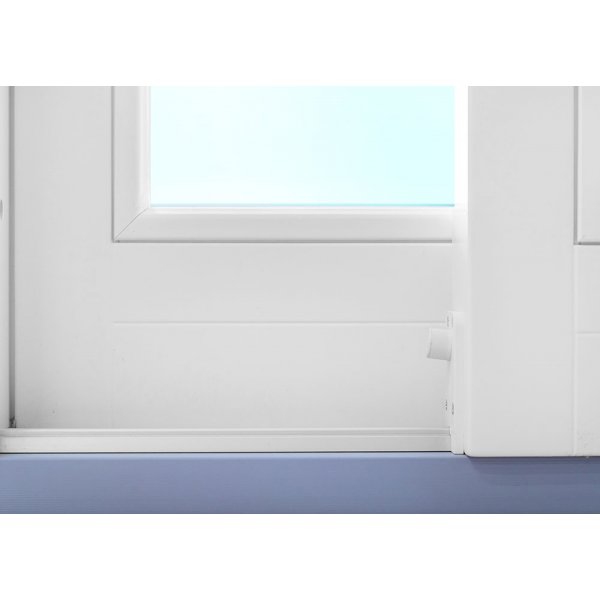 2-teiliger Fassadenabschnitt in Holz mit Schiebetür - 3-Glas 2-teiliger Fassadenabschnitt in Holz mit Schiebetür - 3-Glas