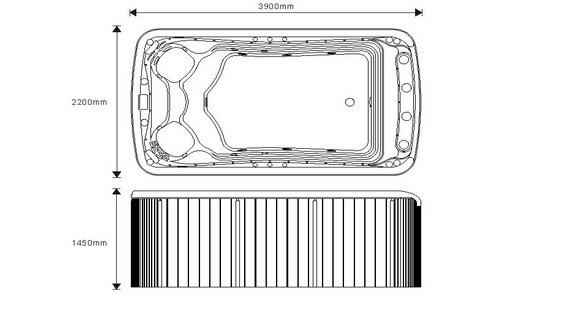 Swimspa Aqua S04B - 3,9 m Swimspa Aqua S04B - 3,9 m