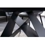 Westin matbord 120-160 cm - Vit/svart
