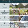 Canopia Harmony Drivhus i Polycarbonat 4,6 m - Mrkegr/klart glas