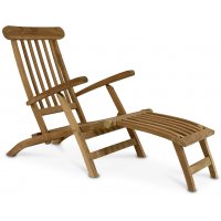 Saltö däckstol med inbyggt fotstöd - Teak Saltö däckstol med inbyggt fotstöd - Teak
