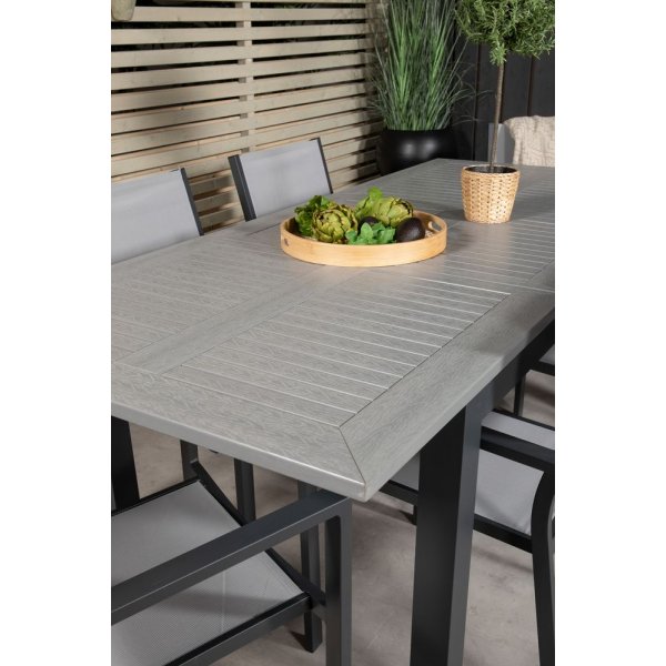 Ekenäs Matgrupp (152x90) - Svart/Grå - 6 Stolar Ekenäs Matgrupp (152x90) - Svart/Grå - 6 Stolar