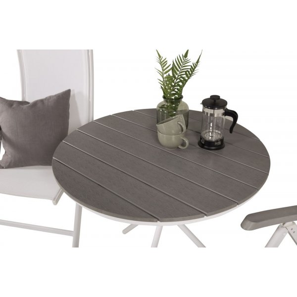 Ebbarp cafbord  vit/gr