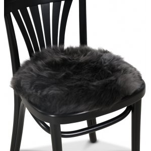 Plaza stolsdyna f�rskinn 37 cm - M�rkgr�