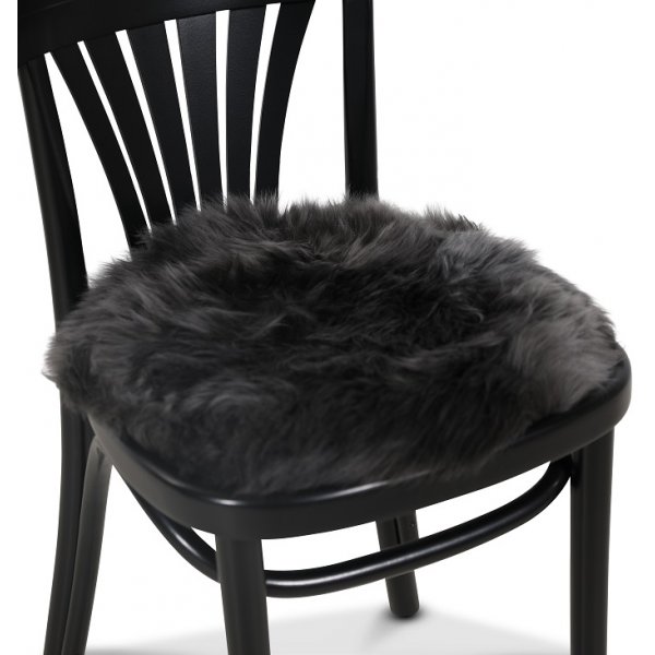 Plaza stolsdyna f�rskinn 37 cm - M�rkgr�