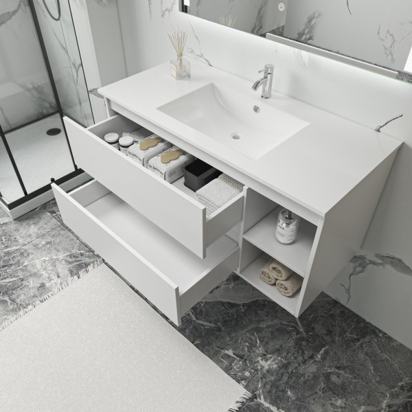 Badrumsmöbler Florence 100 cm - Vit Badrumsmöbler Florence 100 cm - Vit