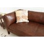 Soffa 3-sits brun vintage PU 198 cm - Heritage