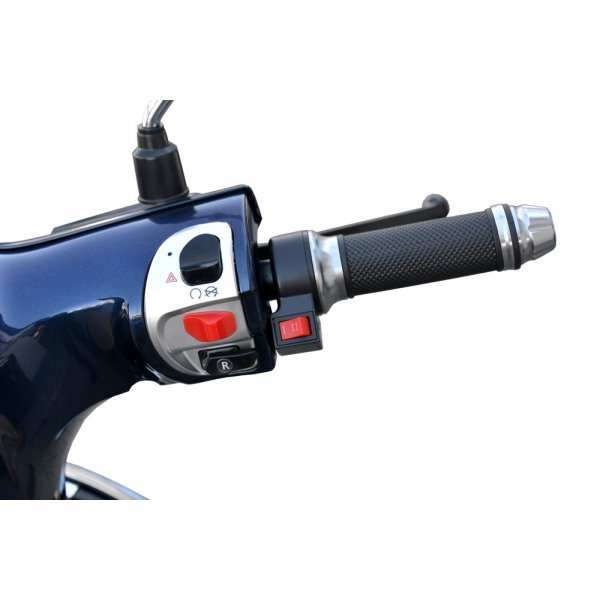 Elmoped 3000 W - blå + Låskätting Elmoped 3000 W - blå + Låskätting