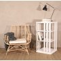Bokkarusell / Boksnurra vit - Roterbar 360� - h�jd 100 cm