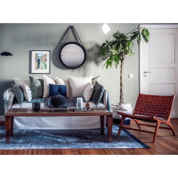 Fåtölj Läder Konjak/Teak - Porto Fåtölj Läder Konjak/Teak - Porto