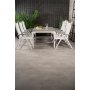 Prssebo Matgrupp (160x100) - Vit/Gr - 6 Stolar