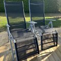 Kundbild Positionsstol aluminium utomhus 81x56x112 cm justerbar tr�dg�rdsstol: J�tte n�jd. Snabb leverans