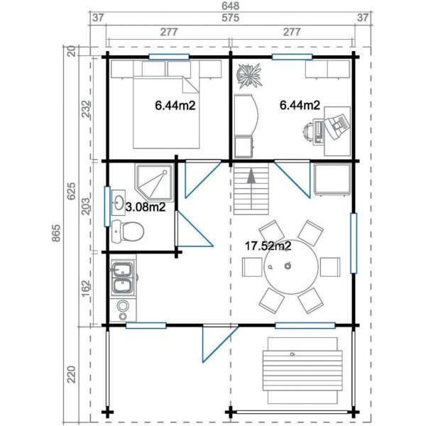 Fritidshus Signe - 47,5 m² Fritidshus Signe - 47,5 m²