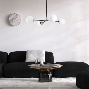 Lorea taklampa 1 - Svart/vit