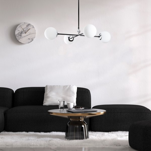 Lorea taklampa 1 - Svart/vit