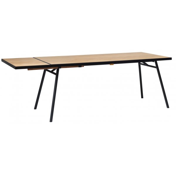 Fishbone till�ggsskiva 45 x 90 cm - Svart / Ek