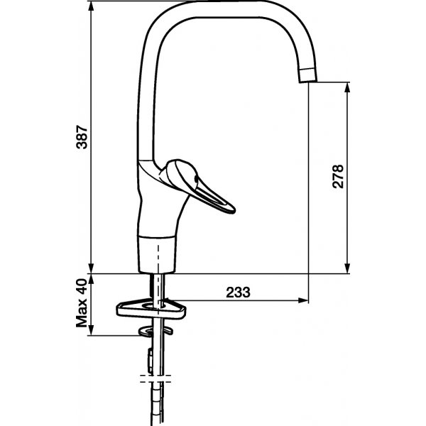 FM Mattsson Köksblandare 9000E I Krom - 8010-0000 FM Mattsson Köksblandare 9000E I Krom - 8010-0000