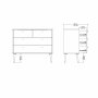 Bodo Byr� 2 + 2 l�dor - Matt grey