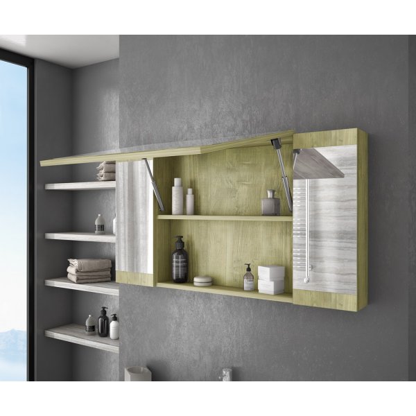 M�belpaket Magnolia 100 - Guldf�rgat med spegelsk�p