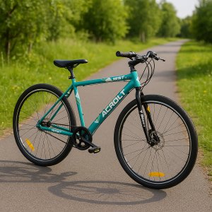Mountainbike Hybrid Mist 28" - Grön + Låskätting Mountainbike Hybrid Mist 28" - Grön + Låskätting