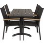 Dallaren Matgrupp (70x120) - Svart - 4 Stolar