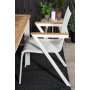 Dotorp Matgrupp (160x90) - Vit/Natur - 4 Stolar
