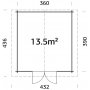 Friggebod Tina - 13,5 m