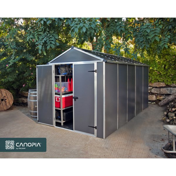 Canopia Rubicon Ultrahllbar Redskapsbod 7 m - Mrkgr