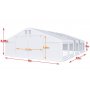 Partytlt i PVC - 8 x 32 m