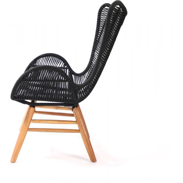 Tallberga f�t�lj � Akacia/svart rep