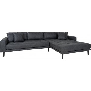 Lido divansoffa - M�rkgr� microfiber