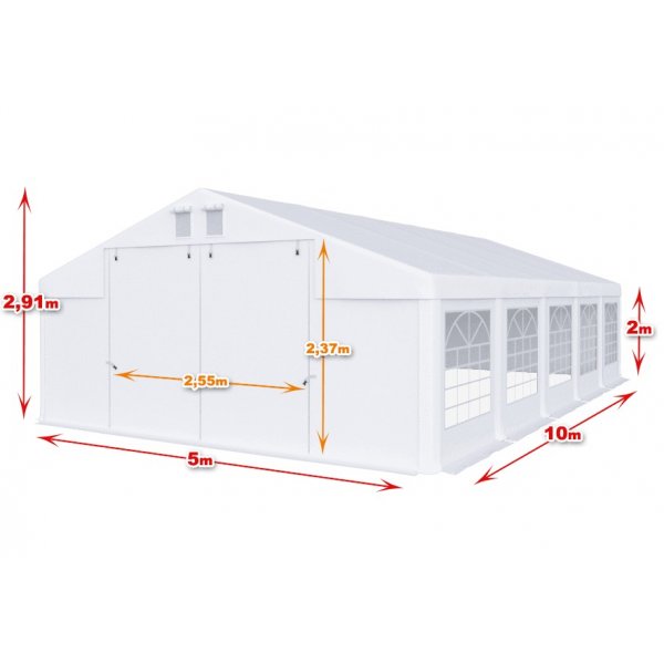Partyzelt aus PVC - 5 x 10 m Partyzelt aus PVC - 5 x 10 m