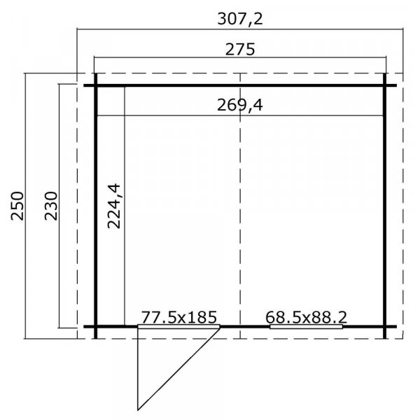 Förråd Abel B - 6,3 m² Förråd Abel B - 6,3 m²