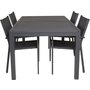 Holma Matgrupp (160x100) - Svart - 4 Stolar