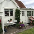 Vår kolonistuga i Välen i Göteborg Komplett trycke - Kromat - Med tillbehör