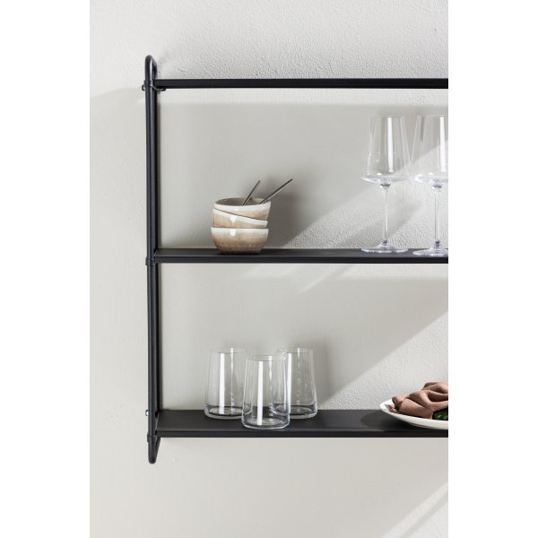 Lyon v�gghylla 63 x 62 cm - Svart