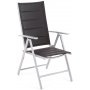 Utematgrupp Ibiza bord 150cm + 6 stolar - Silver/svart