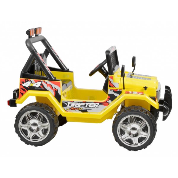 Eldriven gul terr�ngbil f�r barn - 10Ah